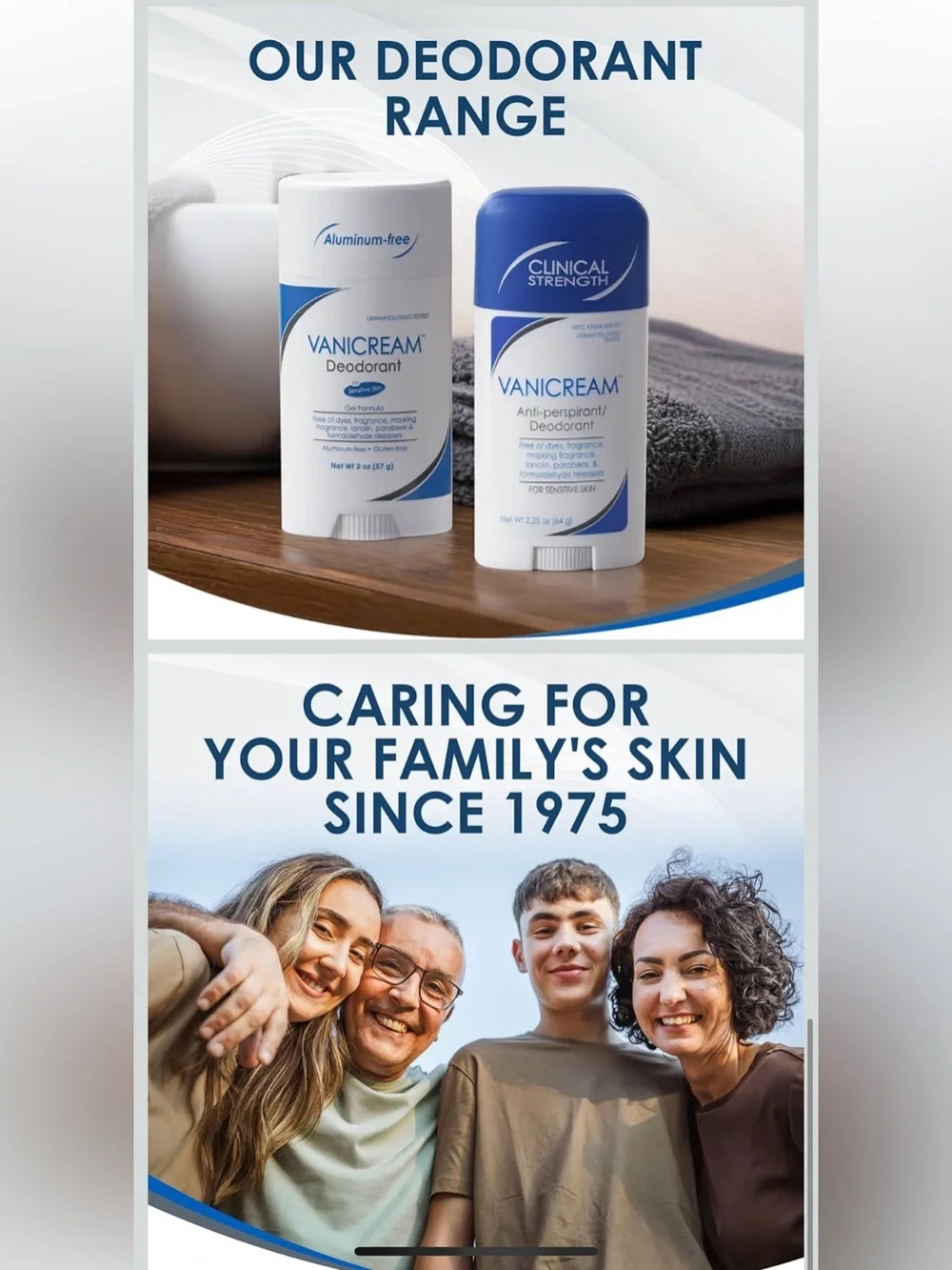 3-Pack Vanicream Antiperspirant Deodorant Sensitive Skin Unscented 3 Sticks